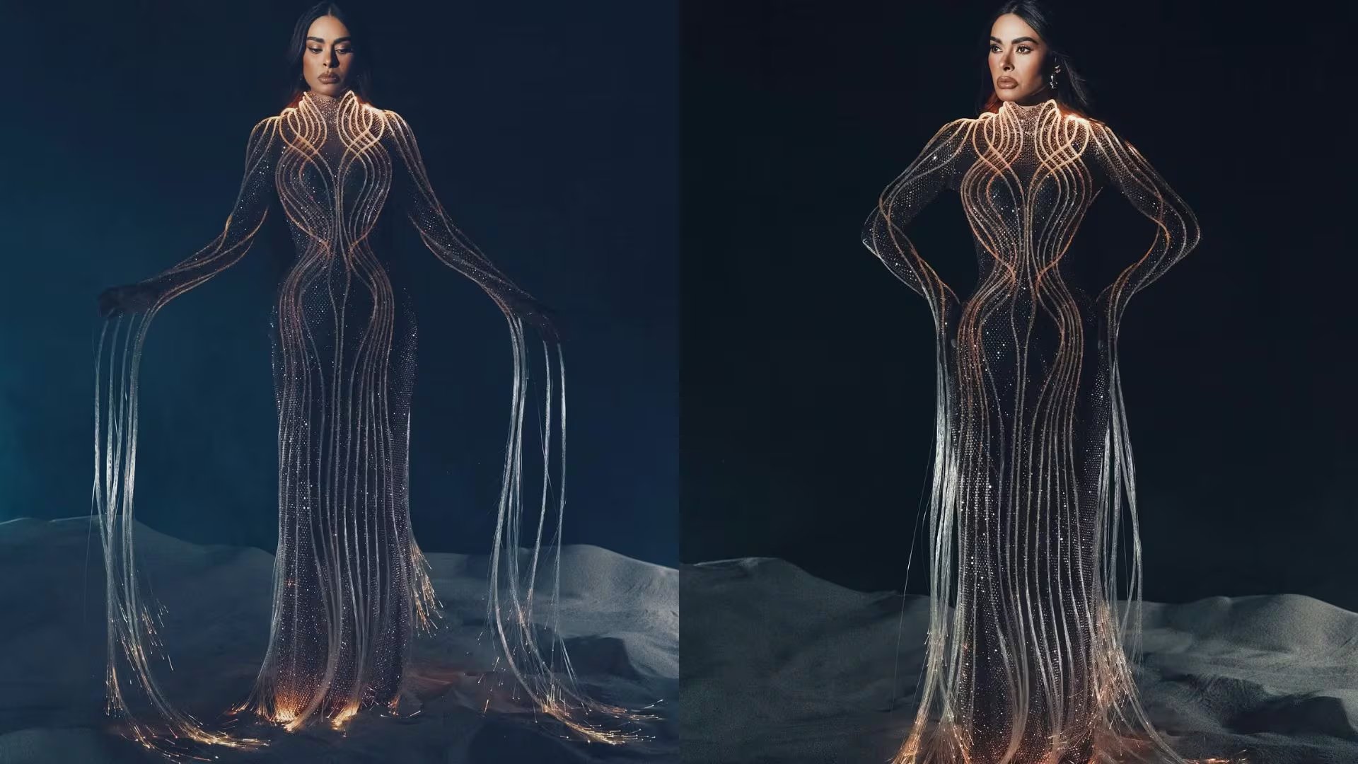 Vestido de Galilea Montijo. (Instagram: galileamontijo)