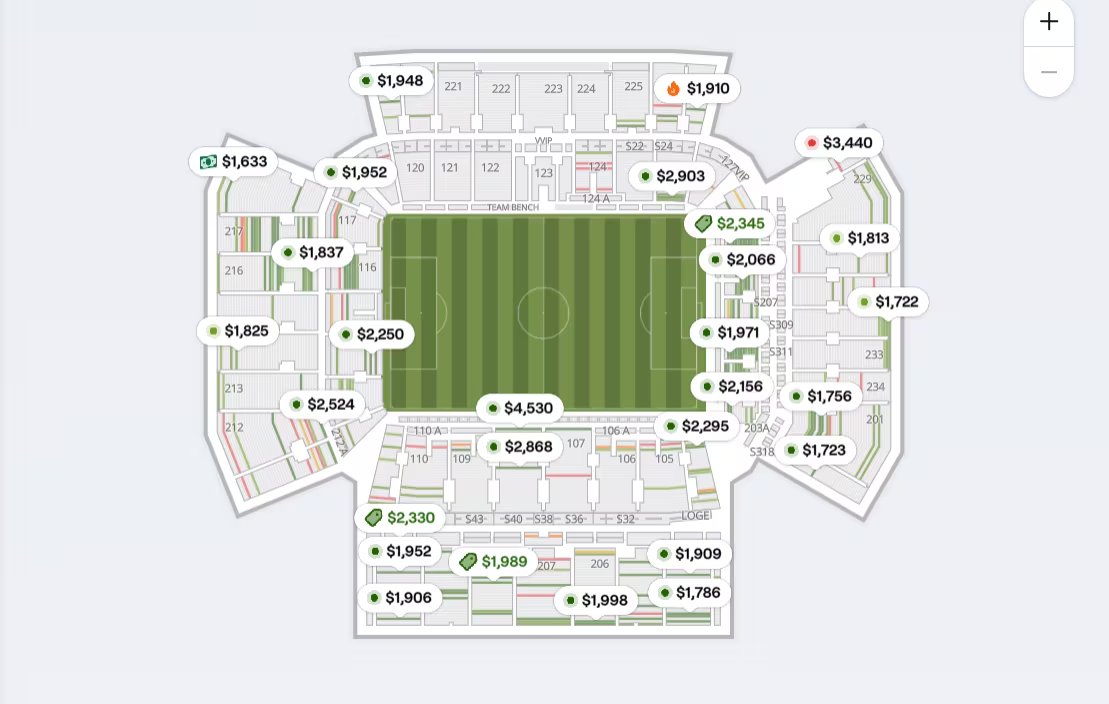 Dos d&iacute;as antes del partido, as&iacute; est&aacute;n los precios de las entradas para Portugal vs. Croacia en el Mundial 2026 - cr&eacute;dito SeatGeek