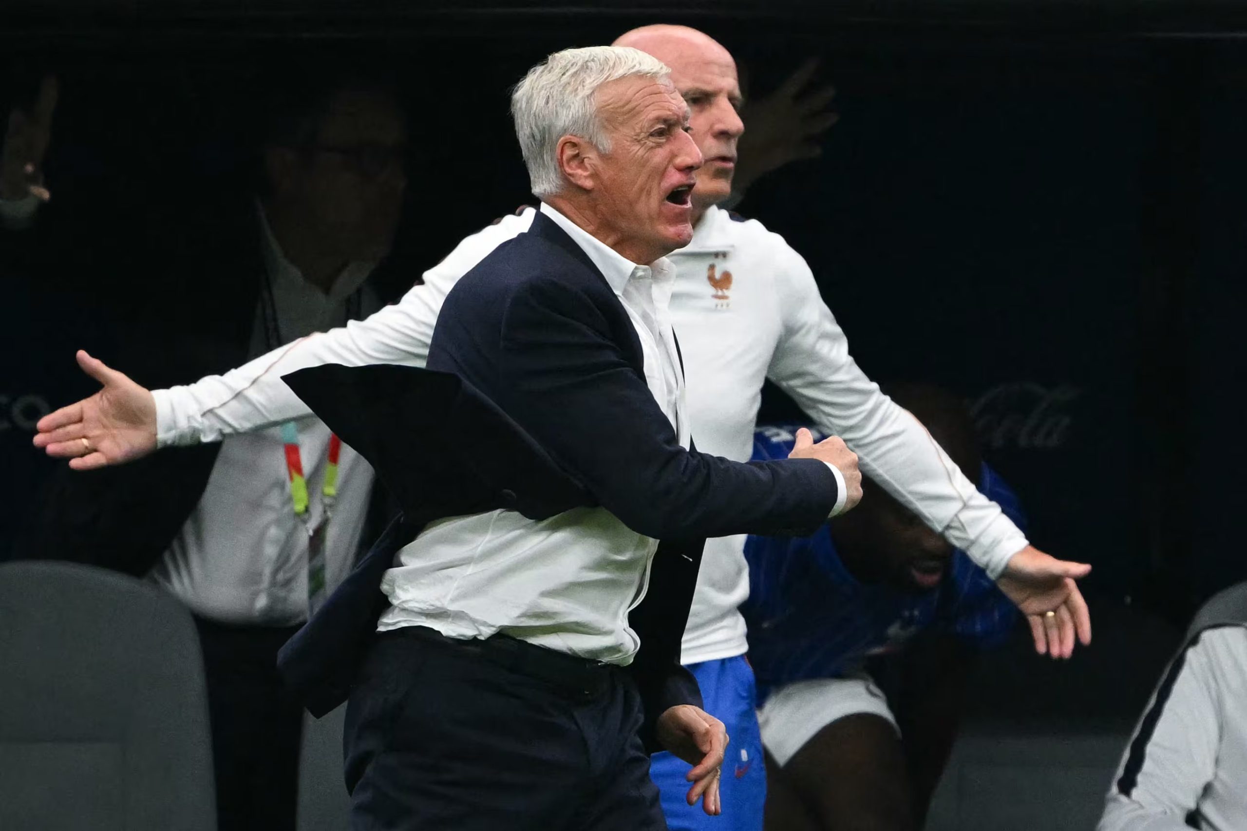 Deschamps puso en duda si Iván Barton tenía el nivel necesario para arbitrar una semifinal de la Copa del Mundo. (RONALDO SCHEMIDT / AFP)