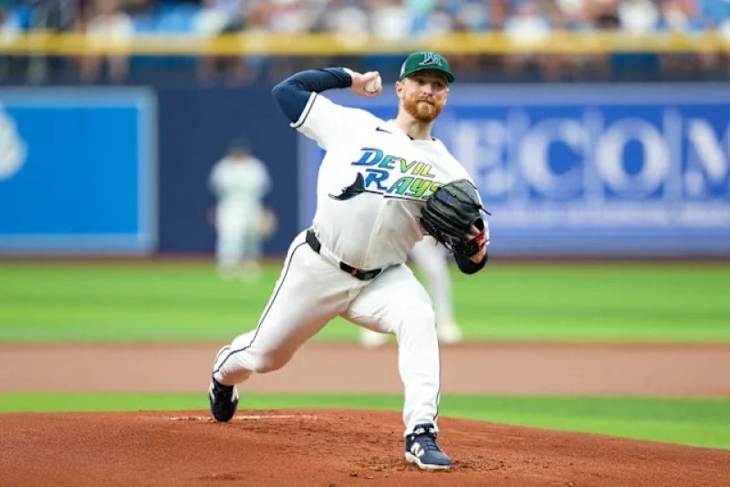 Rasmussen domina a Cleveland y los Rays completan la barrida con blanqueada