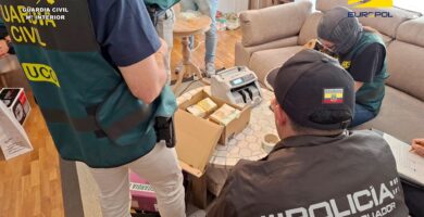 Desarticulan red internacional que ingresó 21 toneladas de cocaína a España desde Ecuador