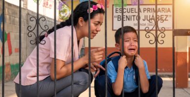 Llanto infantil al entrar a la escuela: la validación emocional como clave