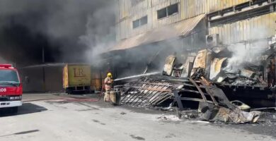 Zaqueo a la tienda L&R durante incendio