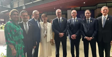 Abinader participa en la transmisión de mando presidencial de Abelardo de la Espriella en Colombia
