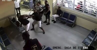 Hombre entra con un cuchillo a emergencia de hospital Juan Pablo Pina en San Cristóbal