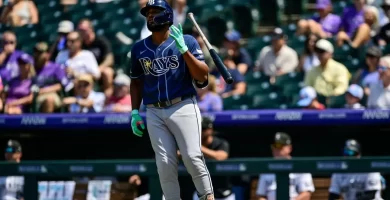 Junior Caminero vuelve a castigar el pitcheo de los Rockies