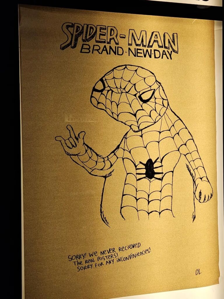 Póster dibujado a mano de Spider-Man se vuelve viral y conquista a fans