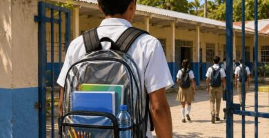 Escuela exigirá mochilas transparentes por seguridad en Barahona