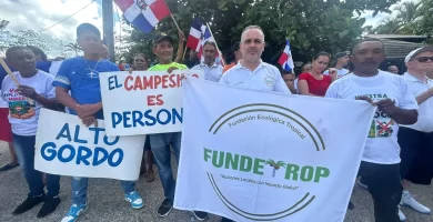 Movimiento UNIDOS SOMOS MÁS realiza parada cívica en la entrada de Pedro García en defensa de la Cordillera Septentrional