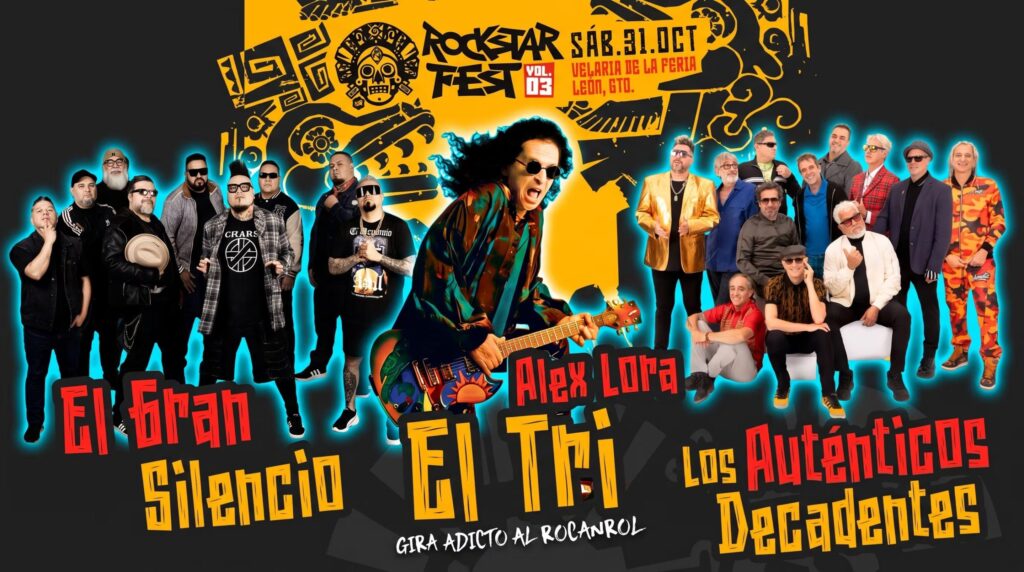 Rockstar Fest Vol. 3: El Tri, Decadentes, Gran Silencio y 21 bandas más en León
