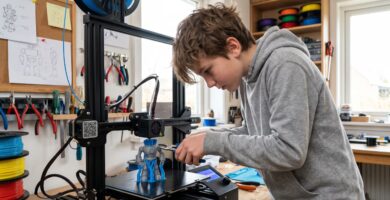 Adolescente de 13 años fabrica silla de ruedas con impresora 3D para bebé de 21 meses