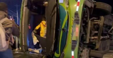Dos siniestros en la Panamericana dejan un fallecido y 18 heridos
