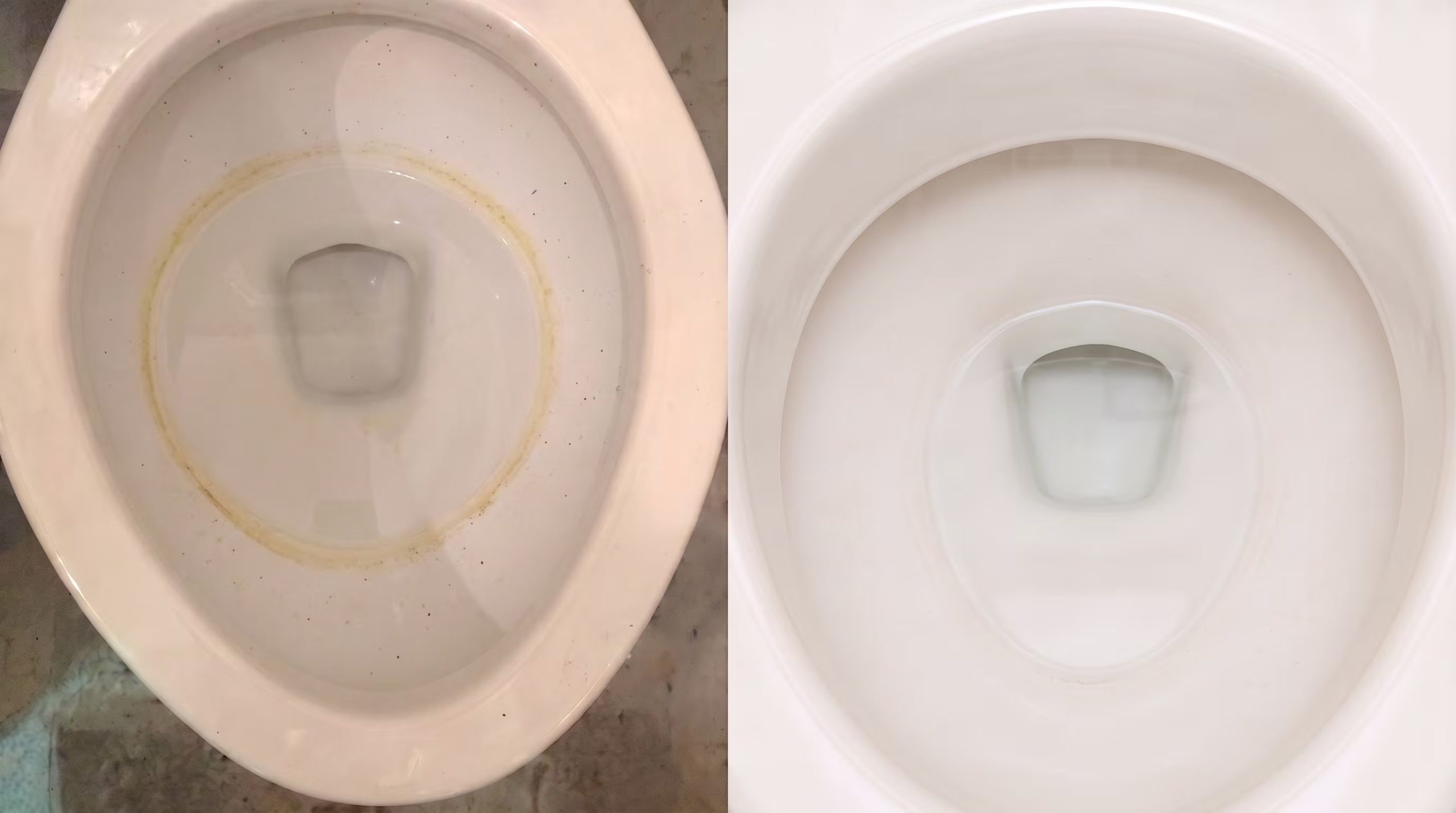 El sarro en la taza del baño se forma cuando el agua se evapora y deja minerales adheridos a la porcelana. (Imagen Ilustrativa Infobae)