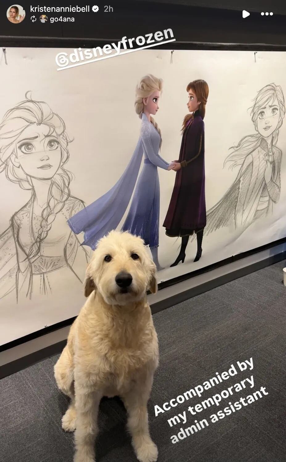 Las fotos compartidas por Kristen Bell no confirmaron una grabaci&oacute;n de di&aacute;logos, pero se&ntilde;alaron una nueva etapa de trabajo en Frozen 3 - (Kristen Bell/Instagram)
