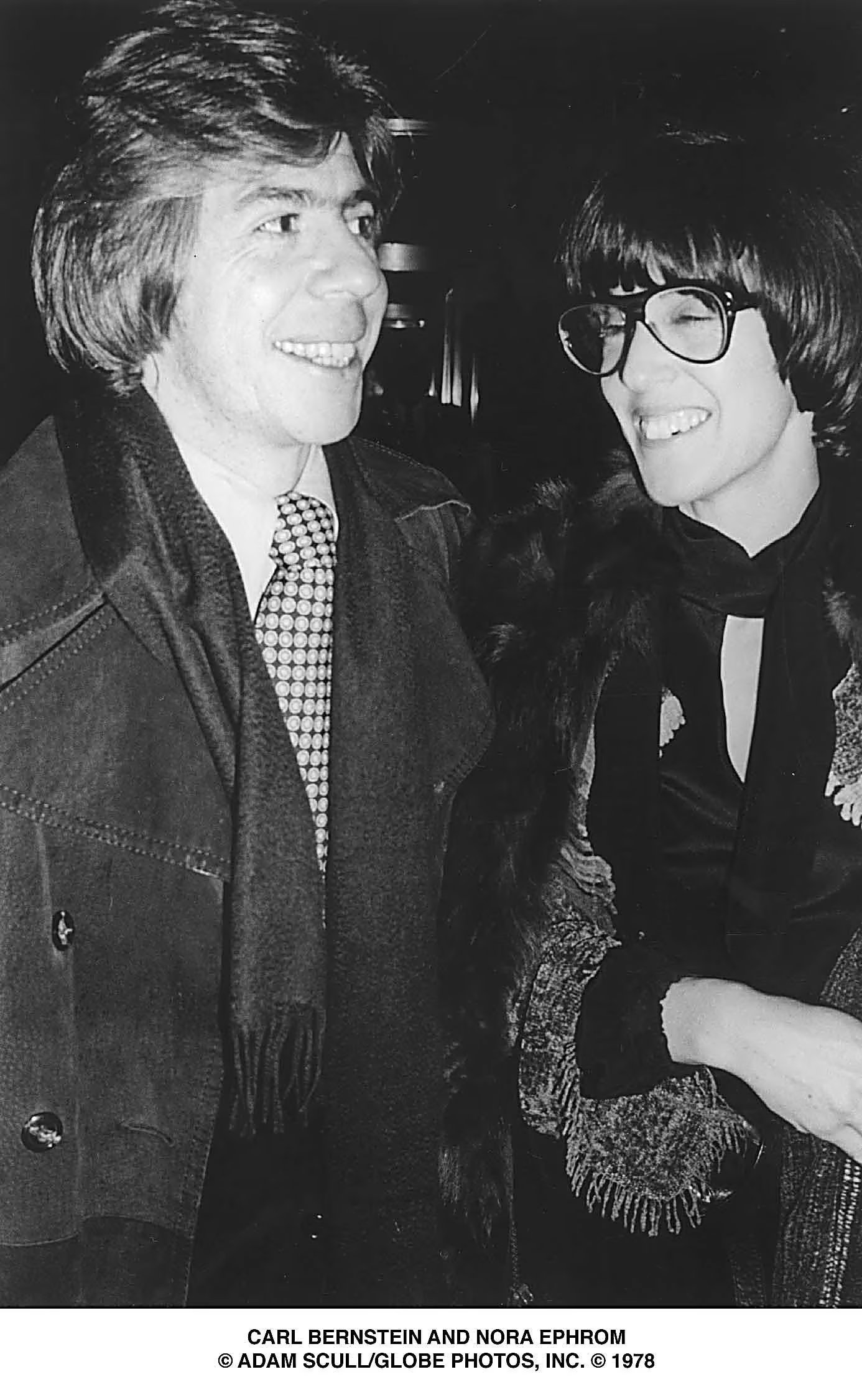 Carl Bernstein y Nora Ephron en 1978