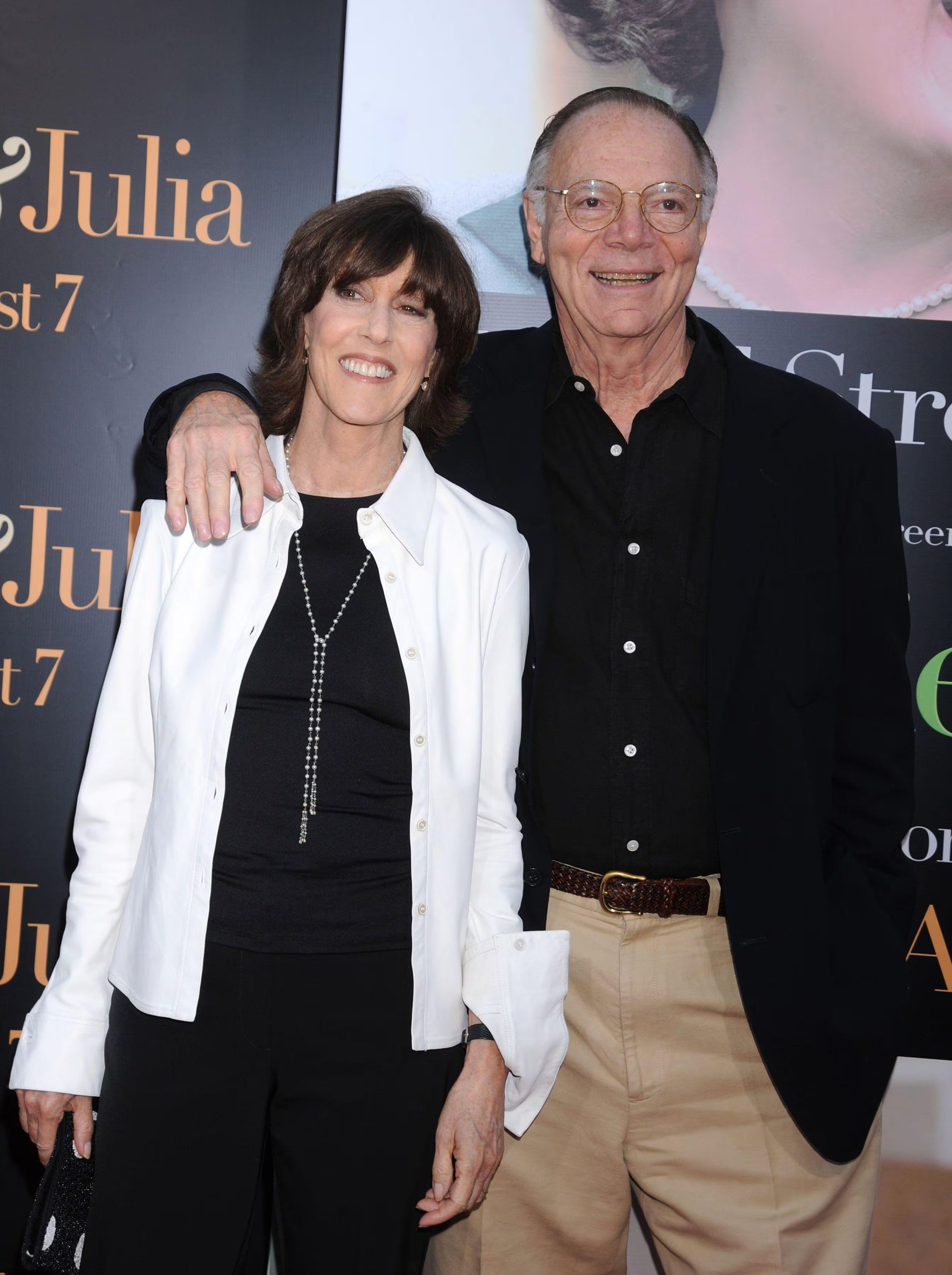 Nora Ephron junto a su segundo marido, el guionista Nicholas Pileggi