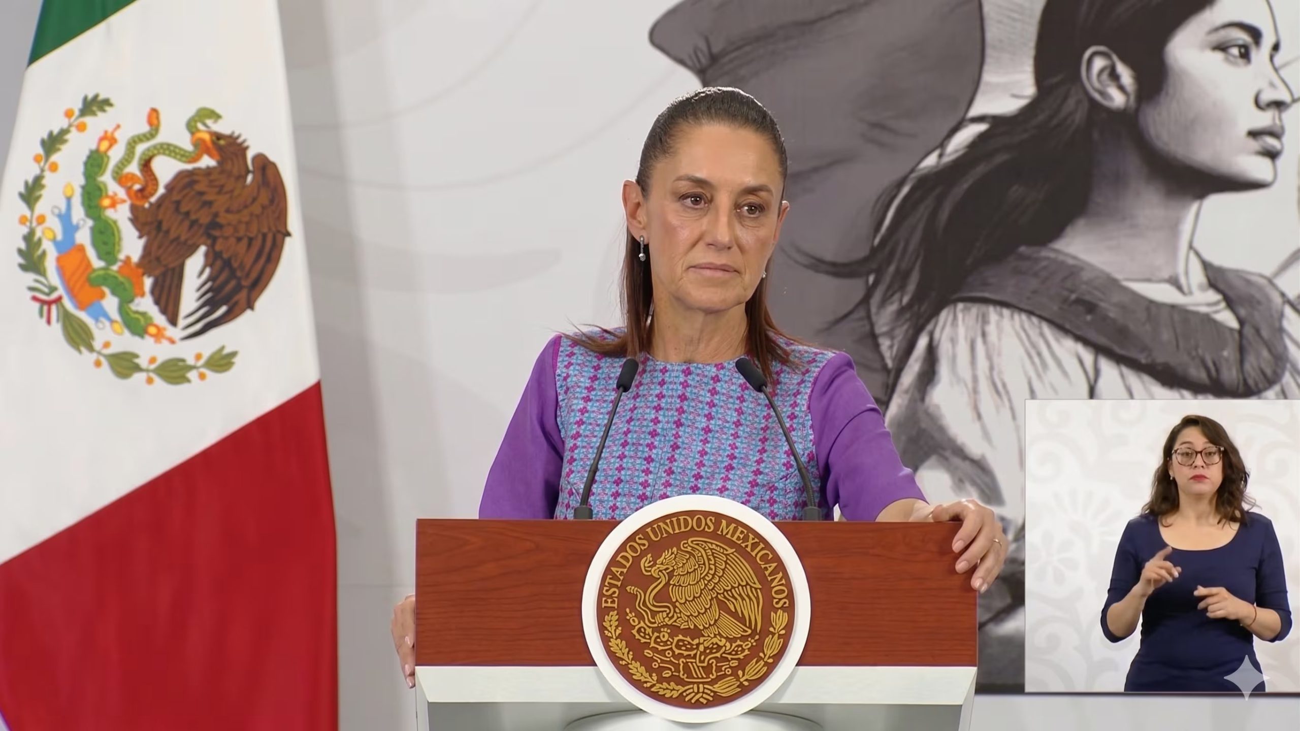La presidenta de M&eacute;xico, Claudia Sheinbaum tambi&eacute;n se refiri&oacute; al sismo durante su conferencia de prensa matutina. (Captura de pantalla)