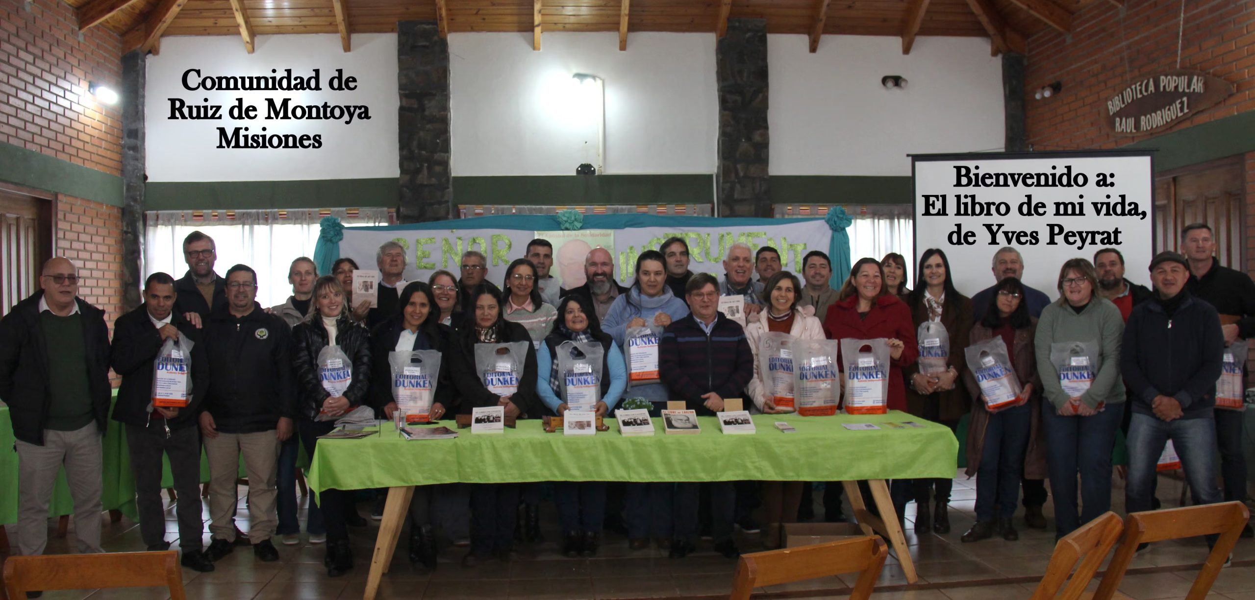 La presentaci&oacute;n del libro en una escuela de la localidad misionera Ruiz de Montoya