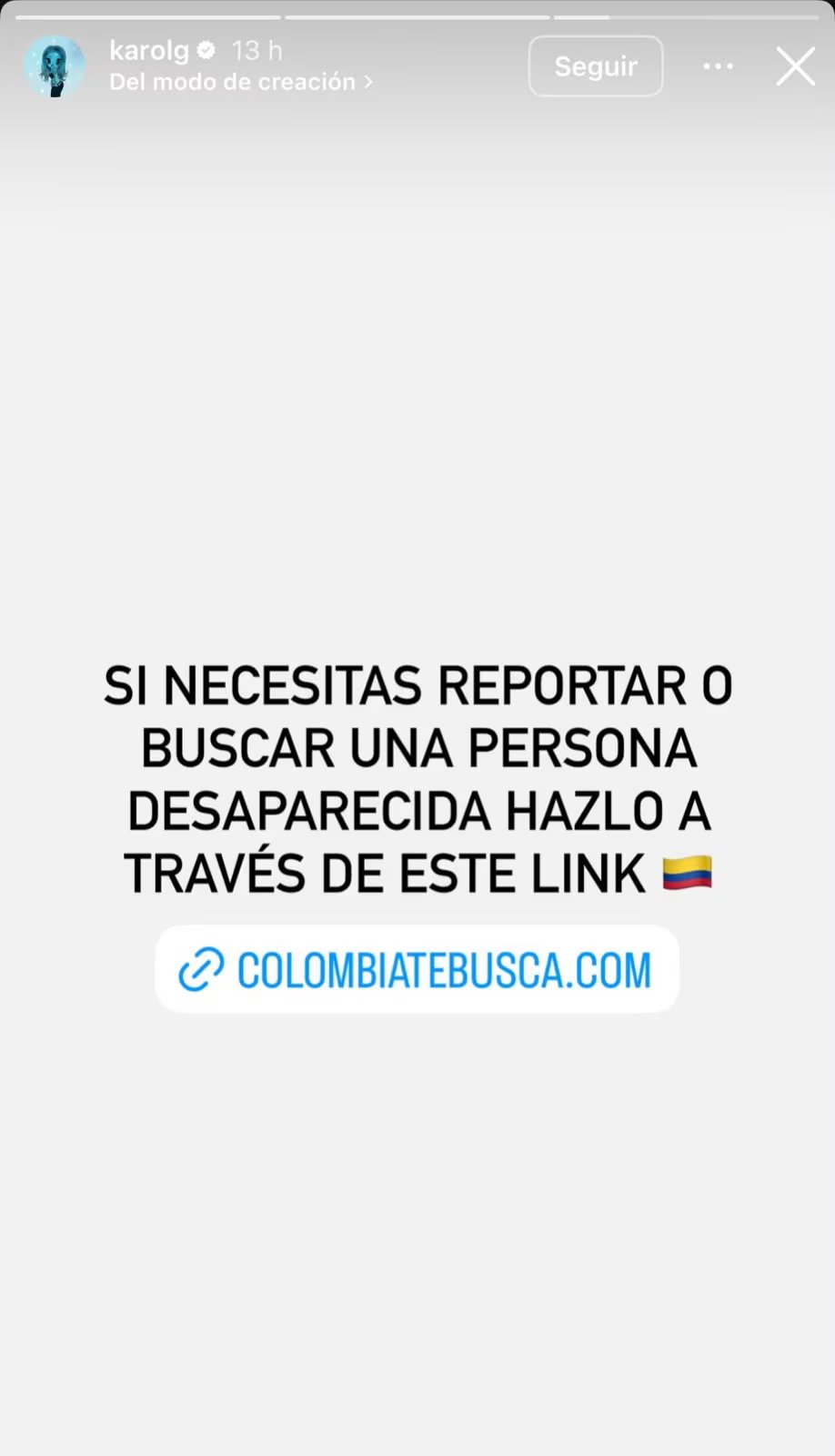 La artista Karol G canaliza apoyo y recursos para damnificados por el sismo de 7,4 - cr&eacute;dito karolg/Instagram