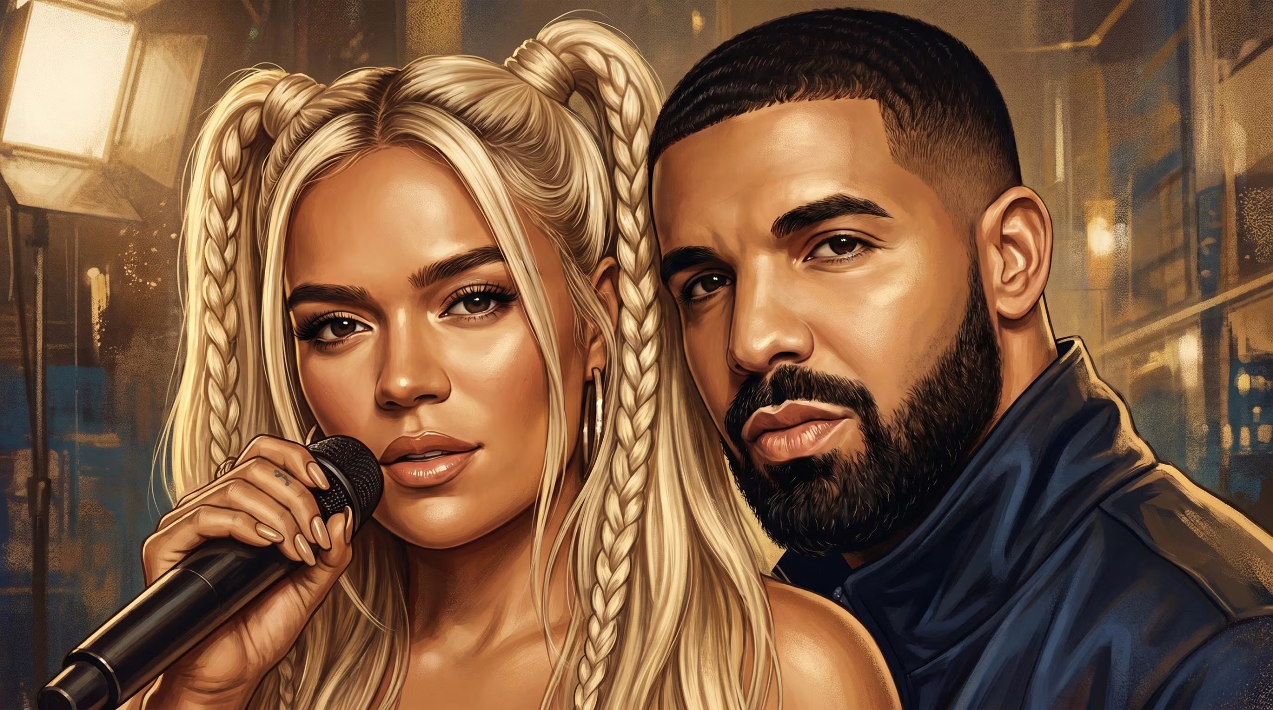 Los rumores de la colaboración de Karol y Drake se hicieron realidad - crédito VisualesIA / Infobae