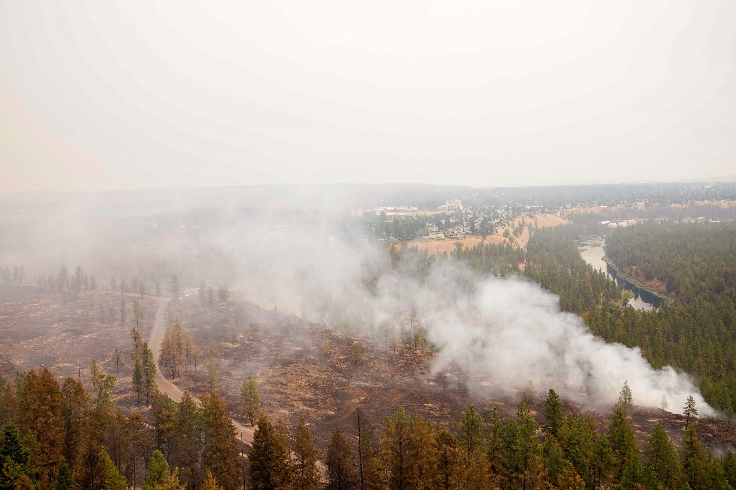 Washington moviliz&oacute; a m&aacute;s de 4.000 efectivos de varios estados y de la Guardia Nacional para responder a una crisis de incendios que se extiende por el oeste de Estados Unidos (REUTERS)