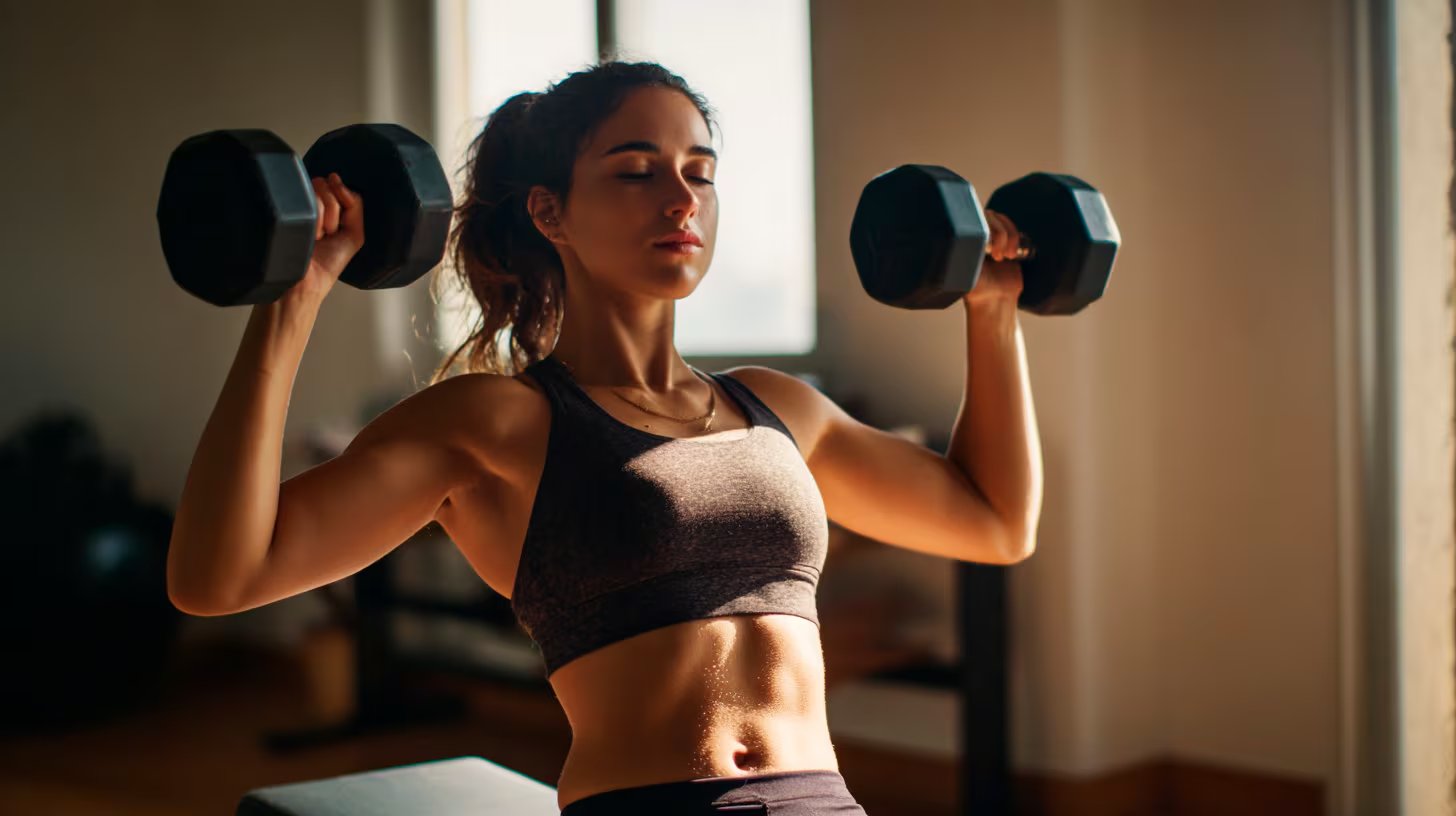 La hipertrofia muscular puede lograrse con más peso o más repeticiones si la serie se realiza cerca del fallo muscular (Imagen Ilustrativa Infobae)