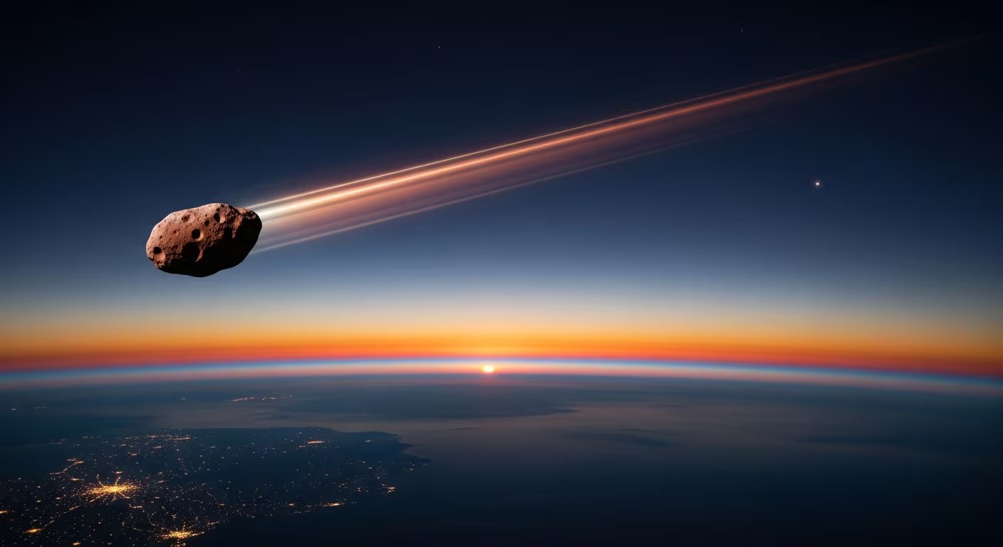 El asteroide Apophis pasará a solo 32.000 kilómetros de la Tierra en 2029, más cerca que muchos satélites geoestacionarios en órbita estable (Imagen Ilustrativa Infobae)