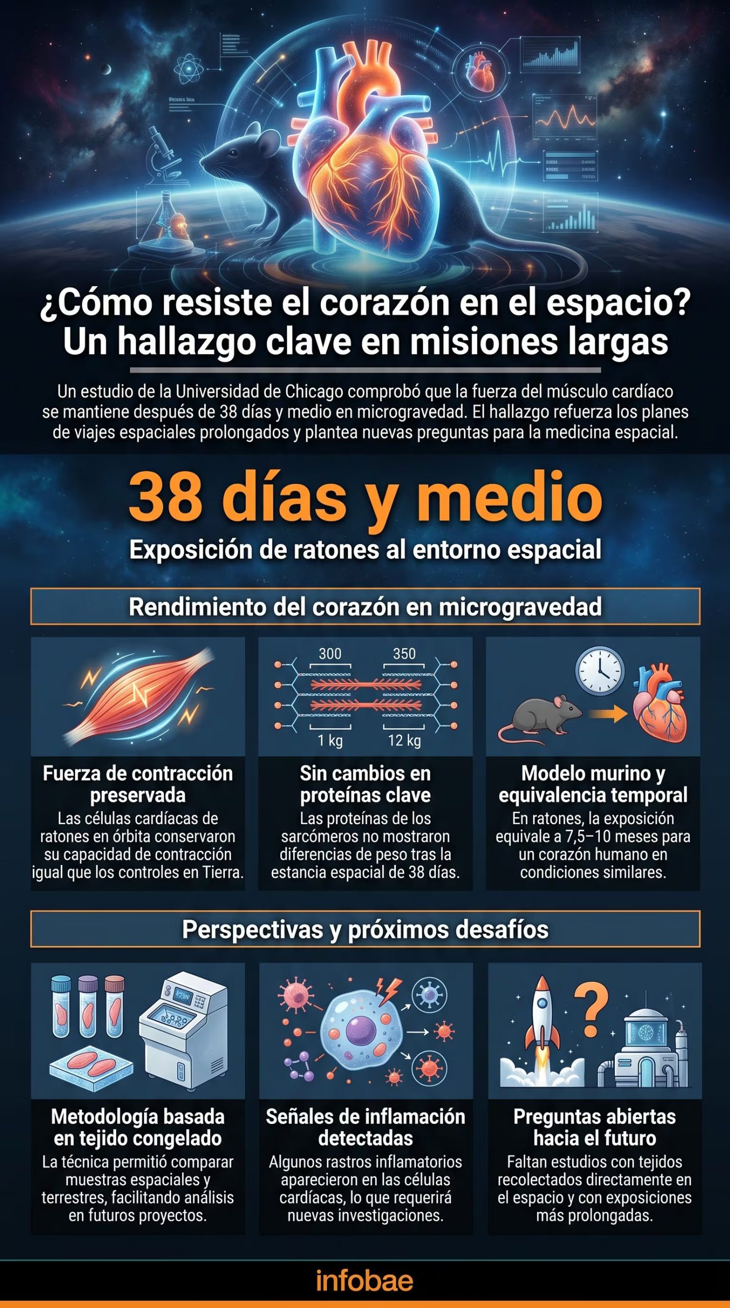 La investigaci&oacute;n de la Universidad de Chicago y la Universidad de Nebraska aport&oacute; un dato para las misiones espaciales de larga duraci&oacute;n de la NASA (Imagen Ilustrativa Infobae)